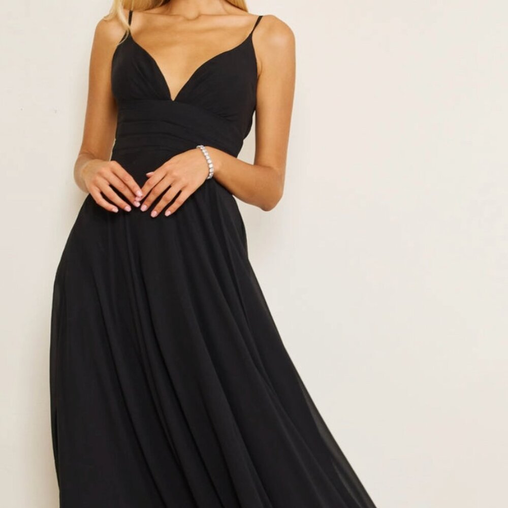 Women's Black Gown Dress Formal NEW